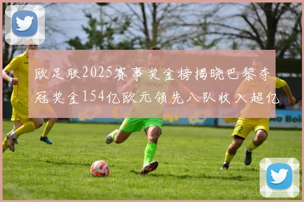 欧足联2025赛事奖金榜揭晓巴黎夺冠奖金154亿欧元领先八队收入超亿